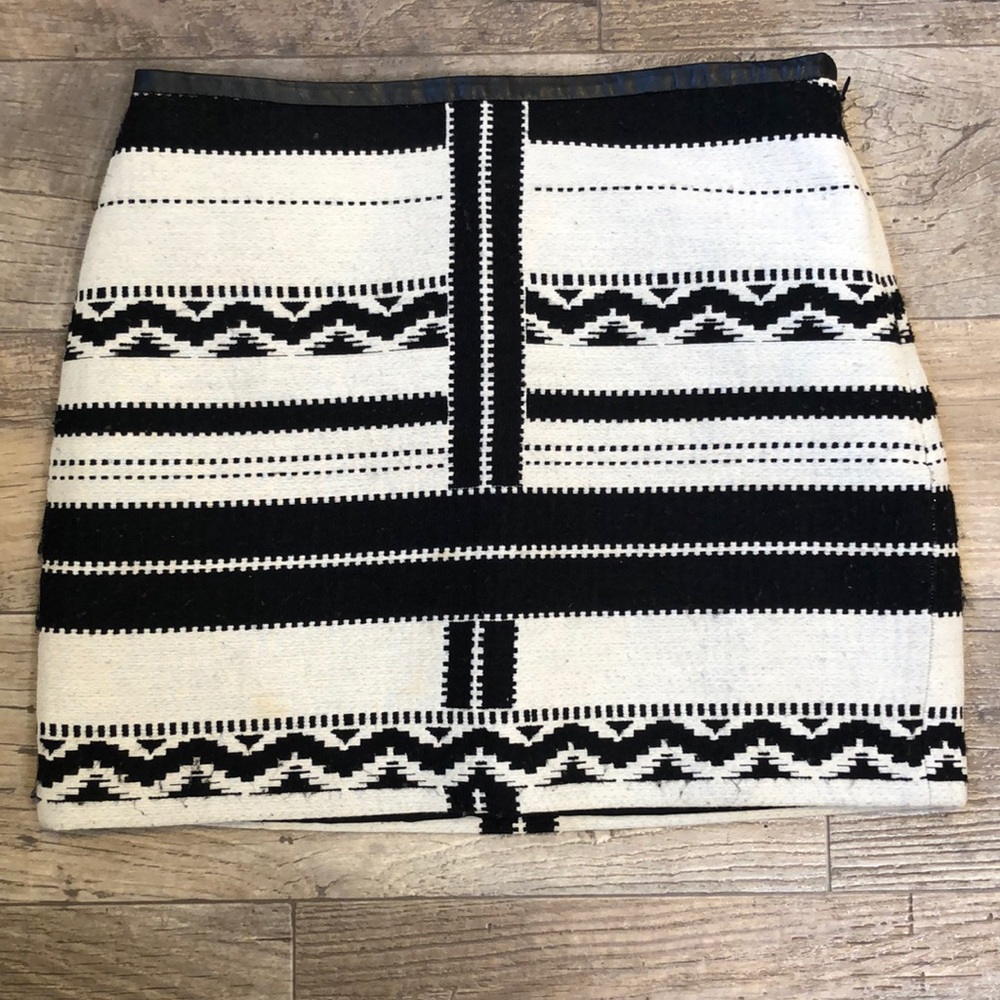 Madewell boho + tribal mini skirt
